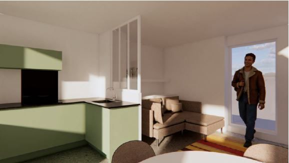 BRIVE LA GAILLARDE : vente vente de 2 pi&egrave;ces - grande image 2