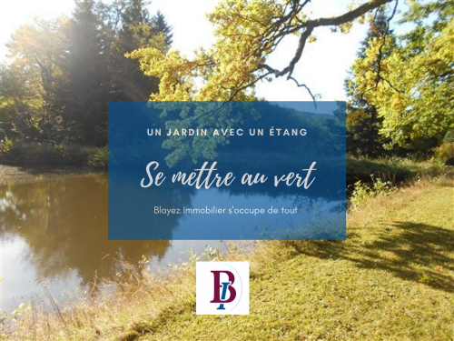 Jardin avec &eacute;tang - se mettre au vert en Corr&egrave;ze - Blayez Immobilier